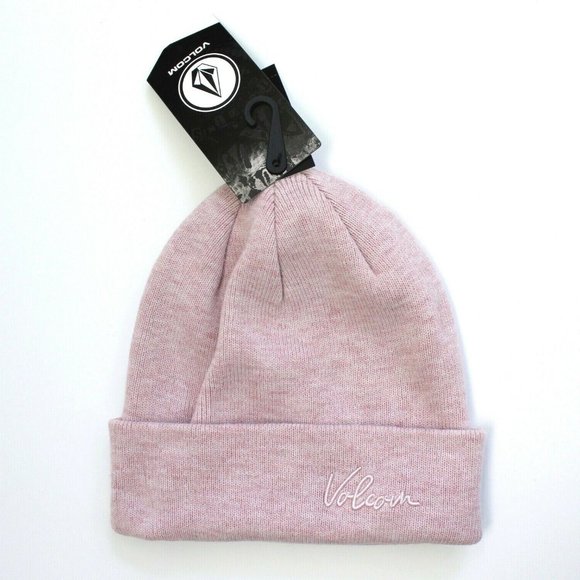 Volcom Favorite Knit Beanie Hazey Pink - Picture 1 of 3